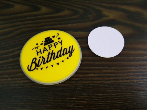 Glow In The Dark - Happy Birthday Sticker  (MJ12044)