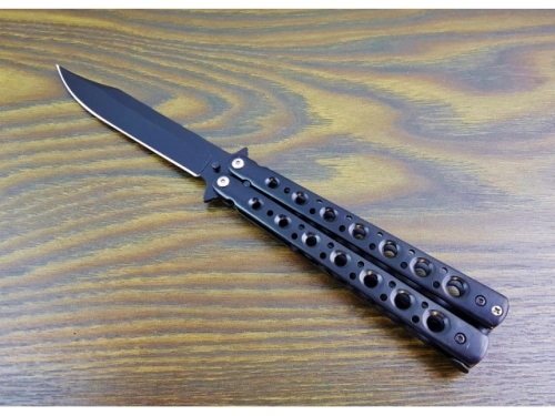 Pocketknife knife butterfly 22cm black MB-13118
