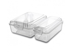 Double box lunch box with cutlery Titiz AP-9082