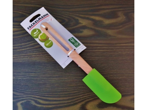 Silicone spatula with wooden handle 26cm SM-670