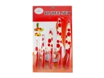 Set of 5 knives with ceramic coating apples  MJ2901
