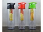 Water bottle with insert for fruit - with hook   MB-10210
