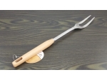 Steel fork to meat, wooden handle (MB-8987)