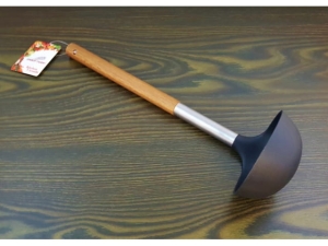 Round Headed Scoop- Wooden Handle 34cm  (EKW1101)