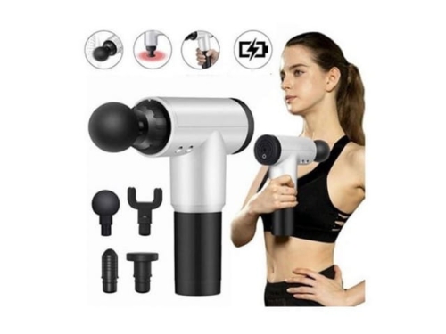 Pistol muscle massager  with 4 heads   MB-14046