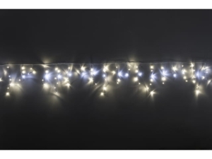Icicles external 100 warm white LED flash plus cold