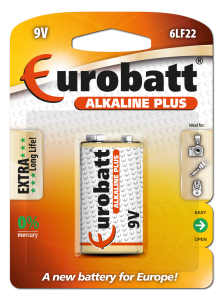 Alkaline Batteries Plus LR9 Eurobatt  6LF22-BP1
