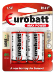 Max Power Batteries R14 blister 2 pcs. BR14-BP2