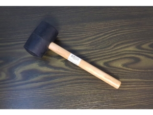 Rubber hammer 340gram wooden handle HK-2310