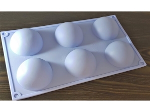 Chocolate Mould - Silicone; Semi Circle (EBB1059)