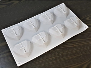 Chocolate Mould - Silicone; Hearts; 29*17*2cm, 100 gms (EBB214)