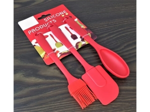 Set of spoon, spatula and brush   SMJ12813