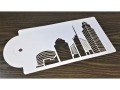 Cake Decoration Fondant Stencils - City; PET; 5 pcs /set; 26*12.9cm (MB-14180_EBB)