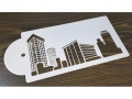Cake Decoration Fondant Stencils - City; PET; 5 pcs /set; 26*12.9cm (MB-14180_EBB)