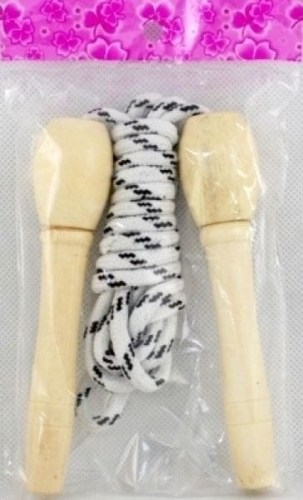 Jump rope with wooden handles (ESF906P)