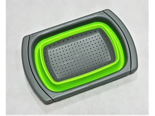 Foldable Retractable Sink Drain Basket silicon 39x26cm  (EKW00604J)