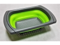 Foldable Retractable Sink Drain Basket silicon 39x26cm  (EKW00604J)