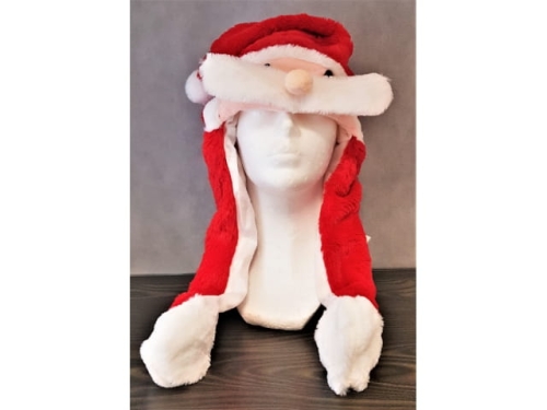 Chrismas hat with moving mustache and led    (ZMJ21061601)