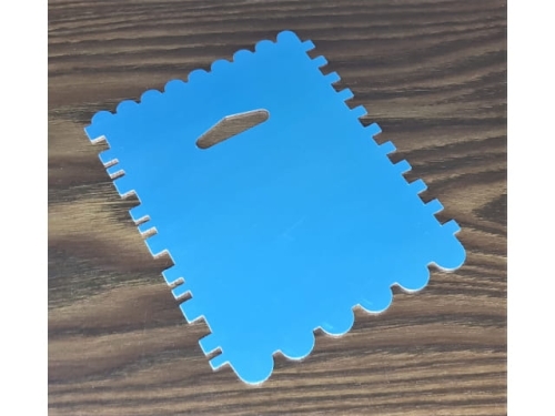Cake Scraper Rectangle: Aluminium : 9.7* 2.3cm  (EBB00171_R4P)
