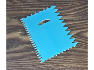 Cake Scraper Rectangle: Aluminium : 12.2* 2.6 cm  (EBB00171_R1P)