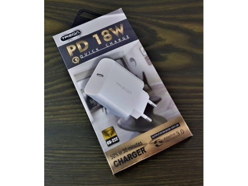 Adapter-2 Pin Rundstecker, Dual USB Nornal Ladegerät Typ-C MJ12735, EAM00003S