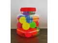 Rubber Balls - 24Pcs/Set; 43Mm; Mix colors  (ECG853)