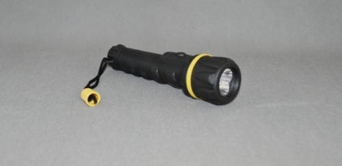 Torch - 15Cms; 3 LED with 2AA; rubber finish  (ELT957)