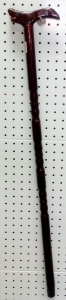 Wooden walking stick with a pattern 88 cm