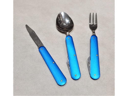 Travel Cutlery Set - Aluminium; 3pc/set (ETB960P)