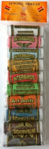 Threads colorful 10 reels/pack  (MJ9029, ETA953J, ETA951P)