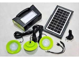 Solar energy Light Kit - 3 lanterns + Battery + 1 Solar Panel; 4500mah (ELT937J)