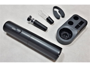 Metal Wine Opener Corkscrew with wooden handle - ABS Material;  (EKW2231)
