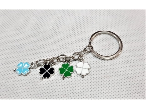 Flat Bunch clover Keychain - 12pcs/pack  (EKC131P)