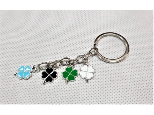 Flat Bunch clover Keychain - 12pcs/pack  (EKC131P)