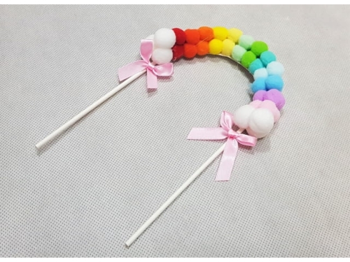 Cake Topper - Rainbow Color Balloons; 20*14cm (EBB182)