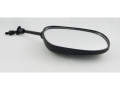 Scooter Mirror- Plain Black ; Oval (EBM1804P)