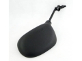 Scooter Mirror- Plain Black ; Oval (EBM1804P)
