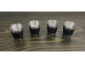 Wine Cups with Leather Covers - 4pc set  (EKW2215)