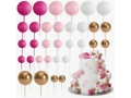 Cake Topper - Pink;  108pcs/set  (EBB39)