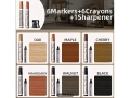 Furniture touch-up marker 6+6+1pcs (ESG627)