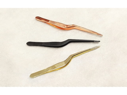 Baking Tweezers - 138 , Rose Gold, Gold, Black (EBB19P)