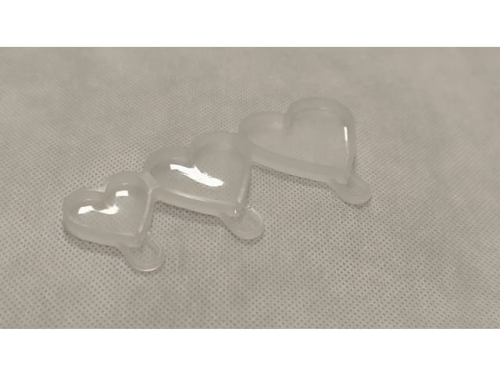 Heart Izomalt / Lolipop moulds - Silicone; 3 in 1  (EBB1136)