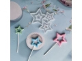 Star Izomalt / Lolipop moulds - Silicone; 3 in 1  (EBB1137)