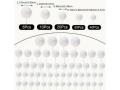 Cake topper - White balls; 108 Pcs/set (EBB70)