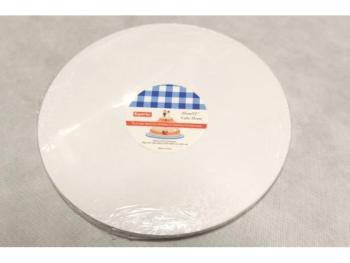 Cake Boards Coasters - 25Cms/ 10 inches - White   (EBB74)