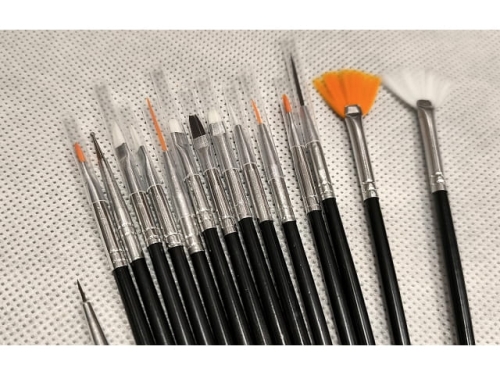 Cake Decorating Nail brush set - 15pcs/set  (EBB96)