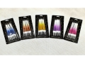 Shaded Winding Birthday Candles - Mix colors; 6pcs/card packing; 12.5*0.4Cms    (EPY65)