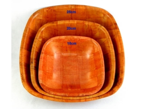 Bamboo bowl 20 cm SQUARE  RE019