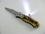 Side pocket knife spring knife 21 cm bone torch  MB-9243