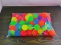 Rubber Balls - 50 Pcs/Set, 43Mm; Mix Colors    (ECG854S)